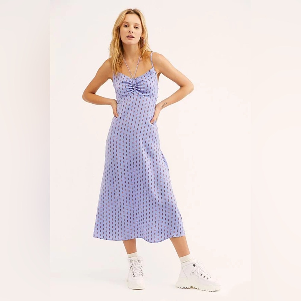 Free People Purple Midi Dress